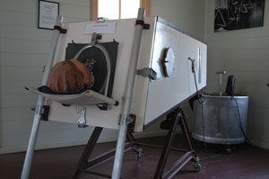 Both Tank Respirator in ACHHA collection at Rockhampton Heritage Village