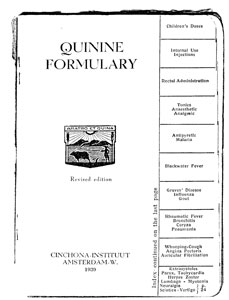 Pharmacy History,pharmacists history, quinine history, quinine formulary
