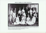 Doctors, nurses and dispenser at Mount Morgan's first hospital ca. 1905
