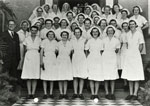 Nurses at the Rockhampton Hospital, Christmas Day 1940