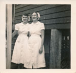 Nurses Daphne Torenbeck and Maureen Joan Ockenden Rockhampton Hospital ca. 1953