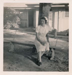 Nurse Hope Nelson at the Rockhampton Hospital ca. 1954