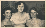 Nurses Daphne Torenbeck, Joan Ockenden and Gwenda Torenbeck at the Rockhampton Hospital Ball ca. 195