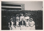 Group of nurses with their Tutor Sister at the Rockhampton Hospital ca. 1954