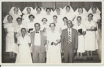 Rockhampton Hospital nursing graduates with senior staff on graduation day in 1960